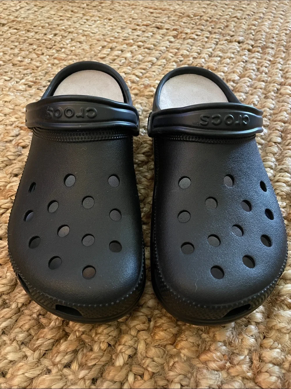 CROCS Classic Black Slip-On Men's Clogs/with wheels